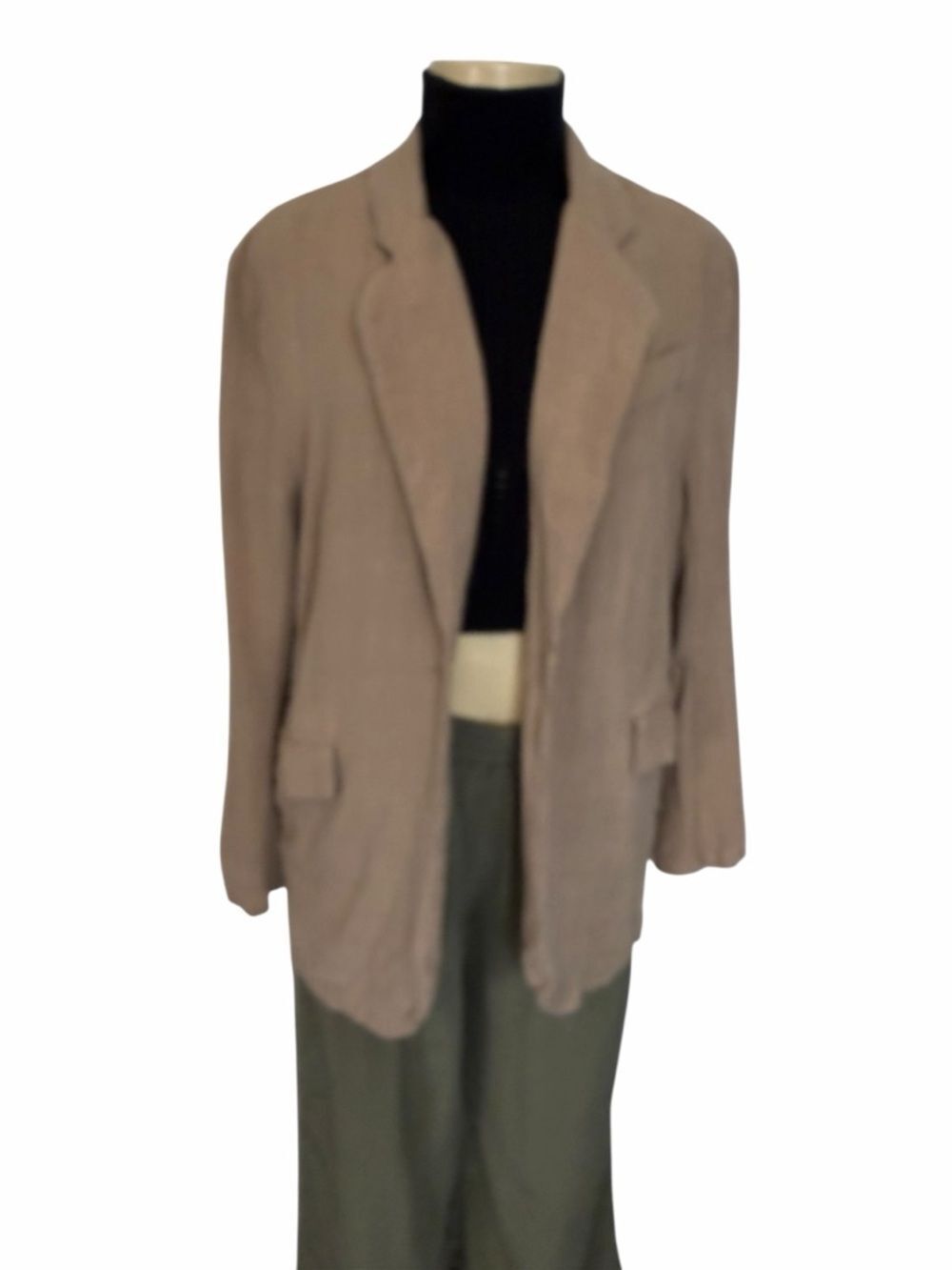 Carly Jean Los Angeles CJLA Manhattan linen blend lightweight Blazer medium